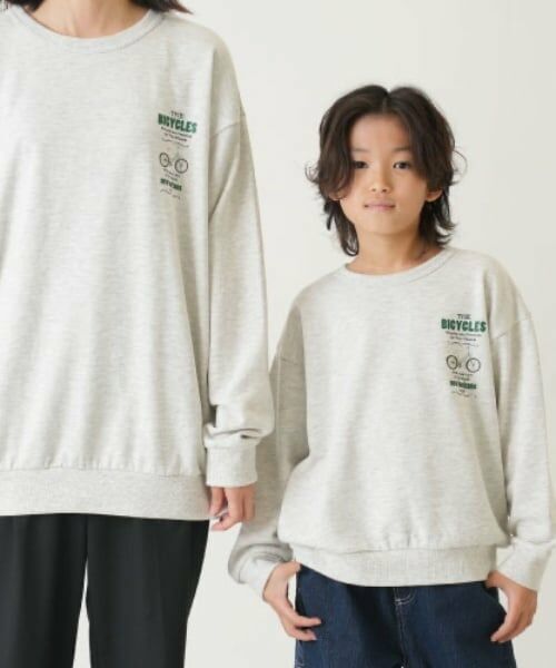 and D.petitmain / アンドディー. プティマイン スウェット | 【親子リンク】乗り物プリントワイドスウェット | 詳細1