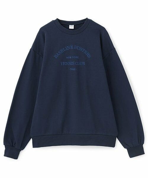 and D.petitmain / アンドディー. プティマイン スウェット | 【親子リンク】Dadロゴビッグスウェット（紺）