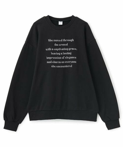 and D.petitmain / アンドディー. プティマイン スウェット | 【親子リンク】Dadロゴビッグスウェット（黒）