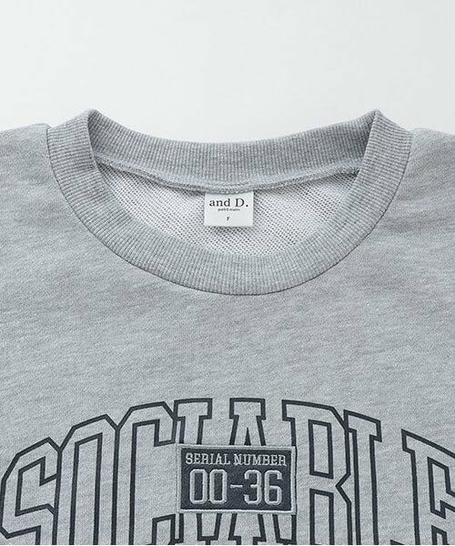 and D.petitmain / アンドディー. プティマイン スウェット | 【親子リンク】Dadワッペンビッグスウェット | 詳細2