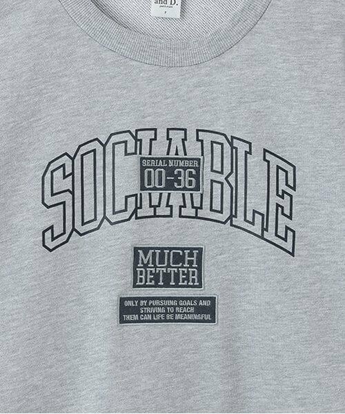 and D.petitmain / アンドディー. プティマイン スウェット | 【親子リンク】Dadワッペンビッグスウェット | 詳細3