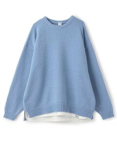 and D.petitmain / アンドディー. プティマイン ニット・セーター | 【親子リンク】洗濯機可 Dad裾レイヤードニット