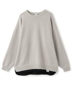 and D.petitmain / アンドディー. プティマイン ニット・セーター | 【親子リンク】洗濯機可 Dad裾レイヤードニット