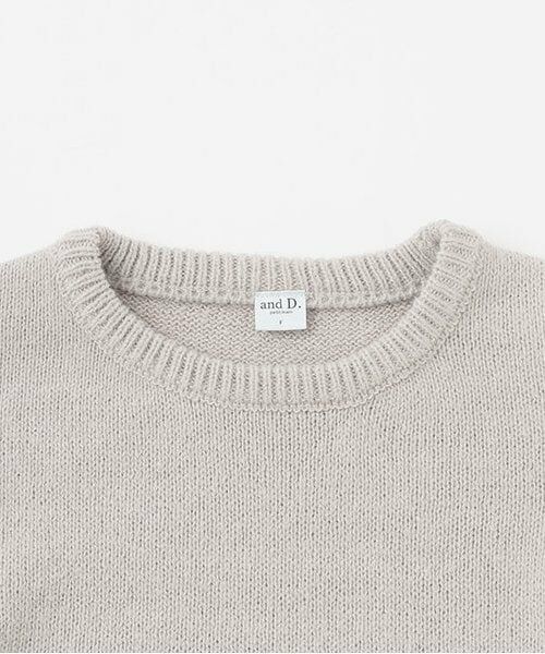 and D.petitmain / アンドディー. プティマイン ニット・セーター | 【親子リンク】洗濯機可 Dad裾レイヤードニット | 詳細2