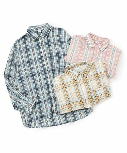 and D.petitmain / アンドディー. プティマイン シャツ・ブラウス | 【親子リンク】Dadピーチキモウチェックシャツ | 詳細6