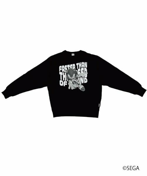and D.petitmain / アンドディー. プティマイン スウェット | 【親子リンク】【DAD】ソニックスウェットプルオーバー（黒）