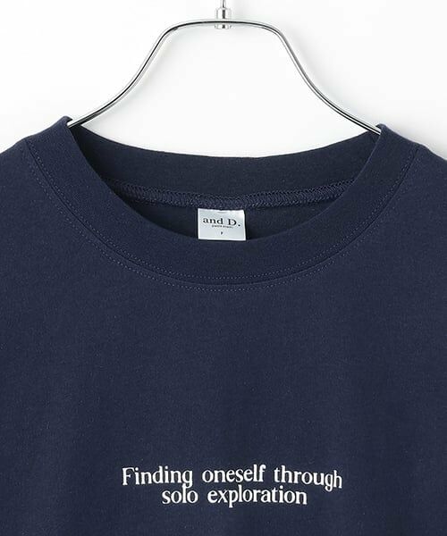 and D.petitmain / アンドディー. プティマイン Tシャツ | 【綿100%】【親子リンク】Dadロゴプリントワイド半T | 詳細13