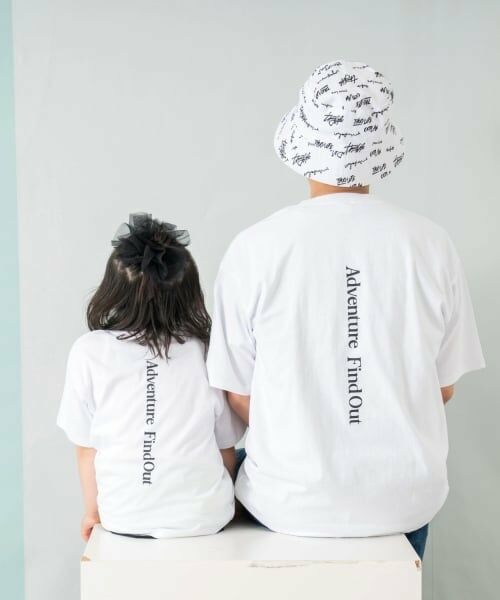 and D.petitmain / アンドディー. プティマイン Tシャツ | 【綿100%】【親子リンク】Dadロゴプリントワイド半T | 詳細5