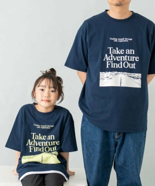 and D.petitmain / アンドディー. プティマイン Tシャツ | 【綿100%】【親子リンク】Dadロゴプリントワイド半T | 詳細7