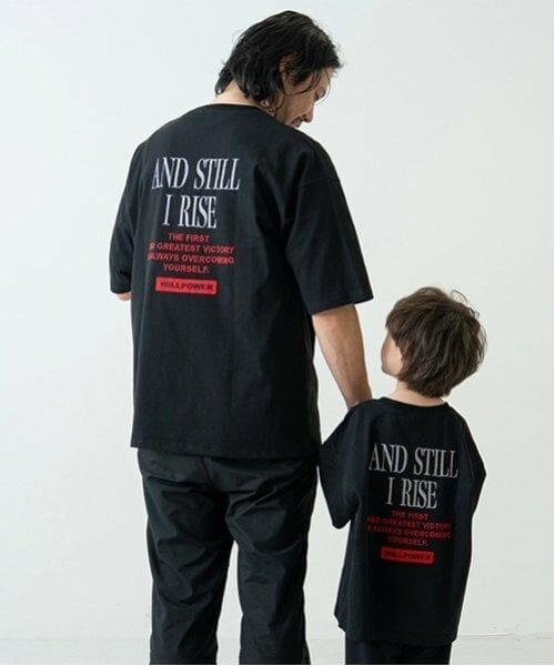 and D.petitmain / アンドディー. プティマイン Tシャツ | 【親子リンク】Dadロゴ刺しゅうビッグ半T | 詳細3