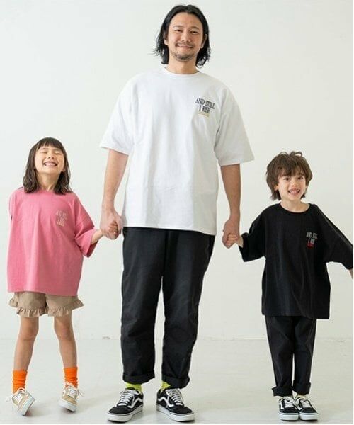 and D.petitmain / アンドディー. プティマイン Tシャツ | 【親子リンク】Dadロゴ刺しゅうビッグ半T | 詳細5