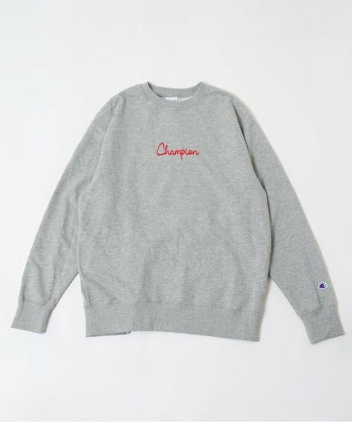 and D.petitmain / アンドディー. プティマイン スウェット | 【Champion】Dad.バックCロゴスウェット（グレー）