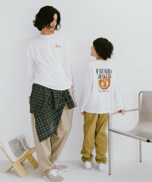 and D.petitmain / アンドディー. プティマイン Tシャツ | 【親子リンク】【リンク】アソート転写ワイドロンT | 詳細4