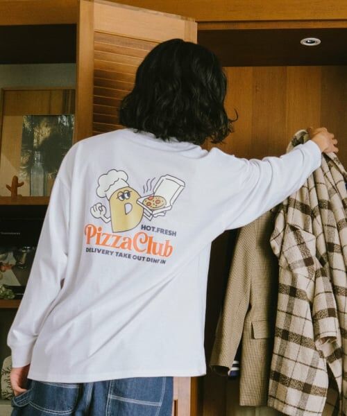 and D.petitmain / アンドディー. プティマイン Tシャツ | 【親子リンク】【リンク】OFUZAKE柄ロンT | 詳細1