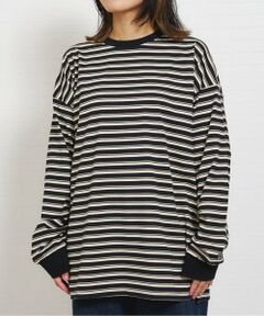 and D.petitmain / アンドディー. プティマイン Tシャツ | 【親子リンク】アソートボーダーワイドロンT