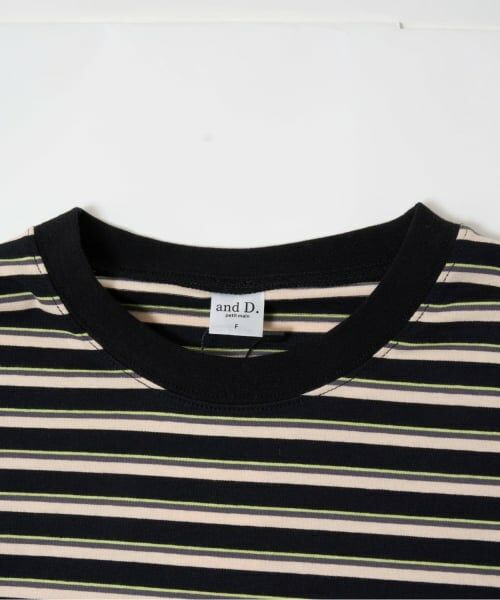 and D.petitmain / アンドディー. プティマイン Tシャツ | 【親子リンク】アソートボーダーワイドロンT | 詳細8
