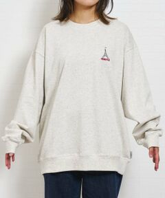 and D.petitmain / アンドディー. プティマイン スウェット | 【親子リンク】スウェットシティアイコン刺繍ワイドプルオーバ-