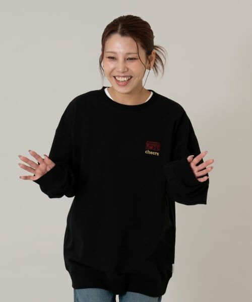 and D.petitmain / アンドディー. プティマイン スウェット | 【親子リンク】スウェットシティアイコン刺繍ワイドプルオーバ- | 詳細6