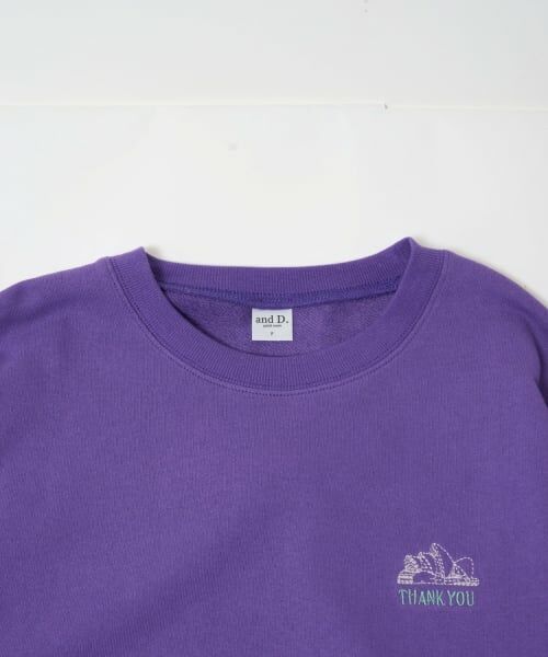 and D.petitmain / アンドディー. プティマイン スウェット | 【親子リンク】スウェットシティアイコン刺繍ワイドプルオーバ- | 詳細7