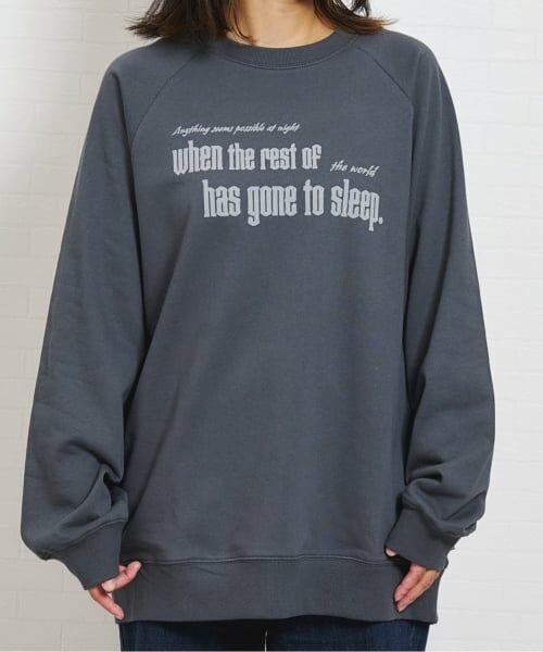 and D.petitmain / アンドディー. プティマイン スウェット | 【親子リンク】ラグランスウェットアソートロゴプルオーバー/トレーナー/親子リンク（チャコール）