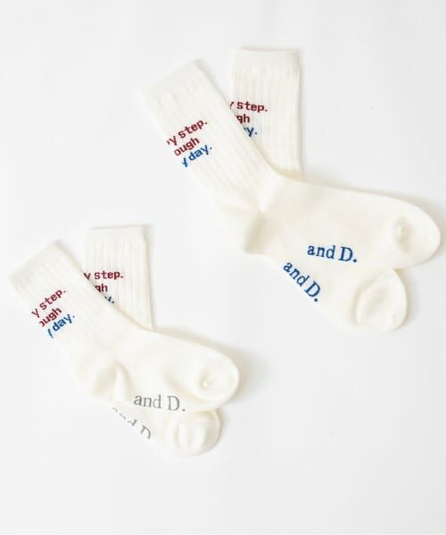and D.petitmain / アンドディー. プティマイン ソックス | 【親子リンク】ロゴソックスセット/靴下/親子リンク | 詳細2