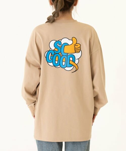 and D.petitmain / アンドディー. プティマイン Tシャツ | 【親子リンク】【DAD】OFUZAKEストリートロンT（シナモン）