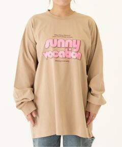 and D.petitmain / アンドディー. プティマイン Tシャツ | 【親子リンク】【DAD】蛍光カラーロゴロンT