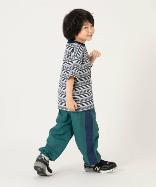 and D.petitmain / アンドディー. プティマイン その他パンツ | 【撥水】配色ラインジョガーパンツ | 詳細2