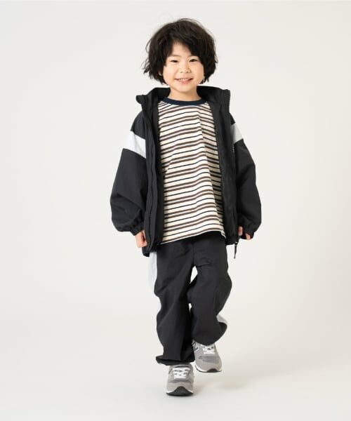 and D.petitmain / アンドディー. プティマイン その他パンツ | 【撥水】配色ラインジョガーパンツ | 詳細5