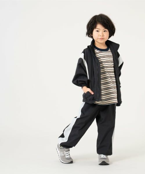 and D.petitmain / アンドディー. プティマイン その他パンツ | 【撥水】配色ラインジョガーパンツ | 詳細6