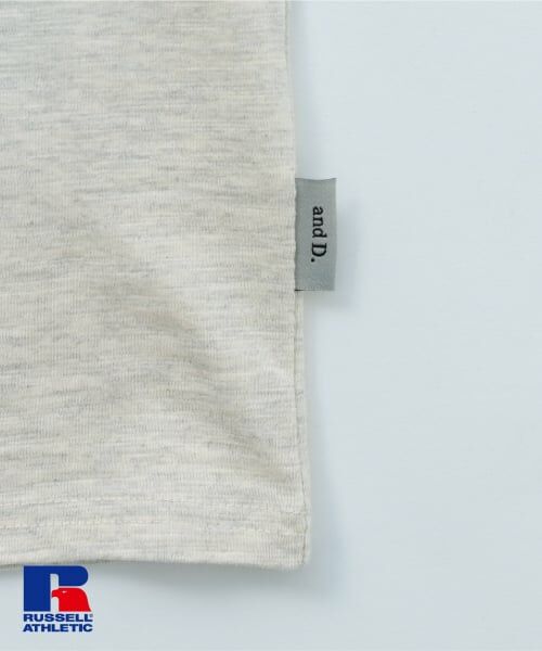 and D.petitmain / アンドディー. プティマイン Tシャツ | 【ラッセルアスレチック】リンガー半袖T | 詳細10