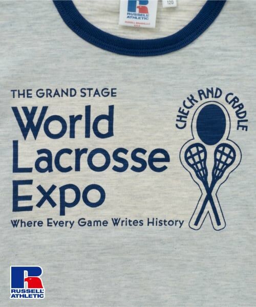 and D.petitmain / アンドディー. プティマイン Tシャツ | 【ラッセルアスレチック】リンガー半袖T | 詳細8