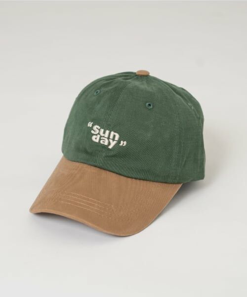 and D.petitmain / アンドディー. プティマイン キャップ | 【Dセレクト】SUNDAY配色キャップ（グリーン）