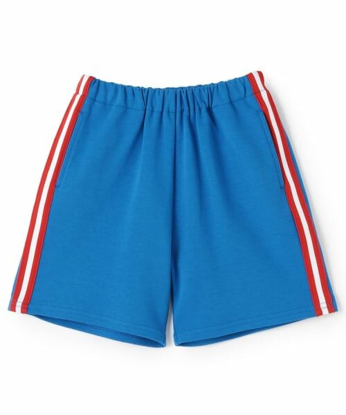 and D.petitmain / アンドディー. プティマイン ショート・ハーフ・半端丈パンツ | サイドラインショーパン（ブルー）