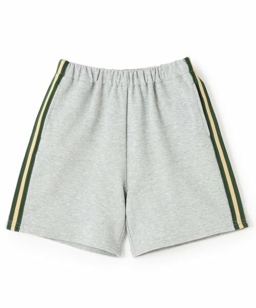 and D.petitmain / アンドディー. プティマイン ショート・ハーフ・半端丈パンツ | サイドラインショーパン（ライト グレー）