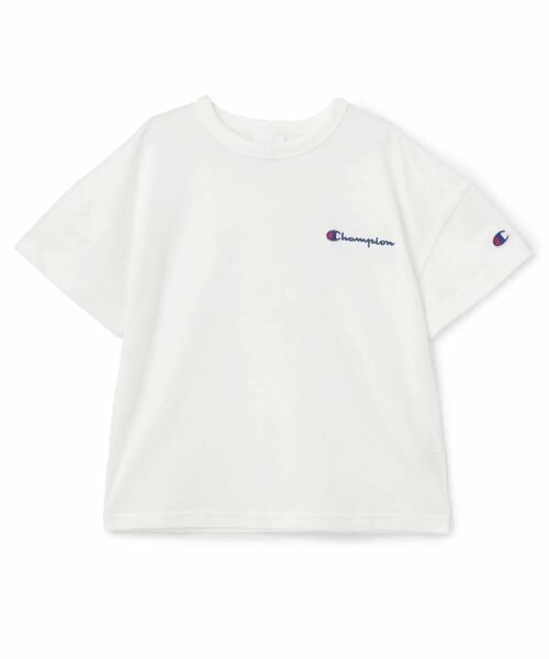 and D.petitmain / アンドディー. プティマイン Tシャツ | 【Champion】BASICロゴ半袖T（白）