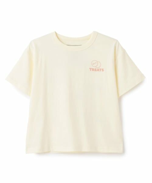 and D.petitmain / アンドディー. プティマイン Tシャツ | 【365D】おちゃめ半袖T（オフ ホワイト）