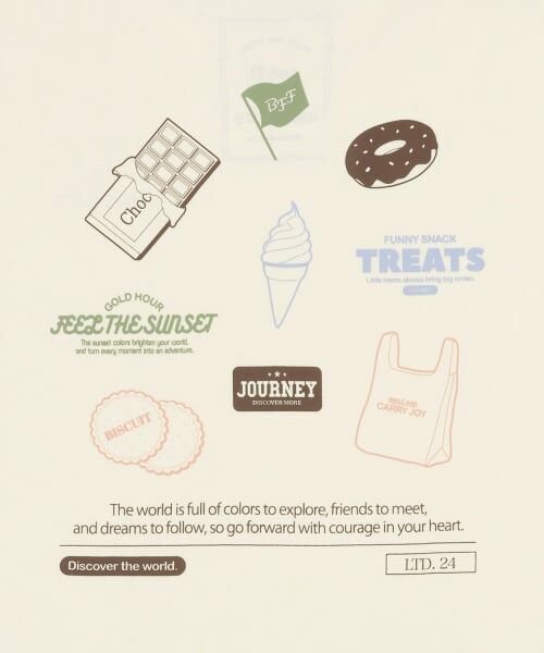 and D.petitmain / アンドディー. プティマイン Tシャツ | 【365D】おちゃめ半袖T | 詳細21