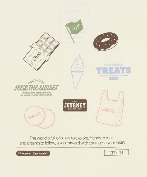 and D.petitmain / アンドディー. プティマイン Tシャツ | 【365D】おちゃめ半袖T | 詳細8