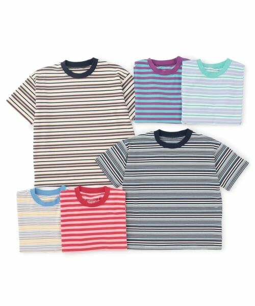 and D.petitmain / アンドディー. プティマイン Tシャツ | 【365D】アソートボーダーワイド半袖T | 詳細8