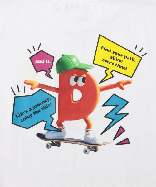 and D.petitmain / アンドディー. プティマイン Tシャツ | アソートSOFVIプリント半袖Tシャツ | 詳細3