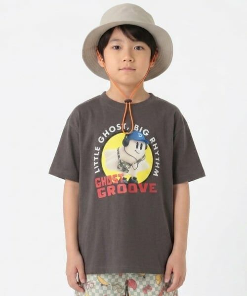 and D.petitmain / アンドディー. プティマイン Tシャツ | アソートSOFVIプリント半袖Tシャツ(グレー)