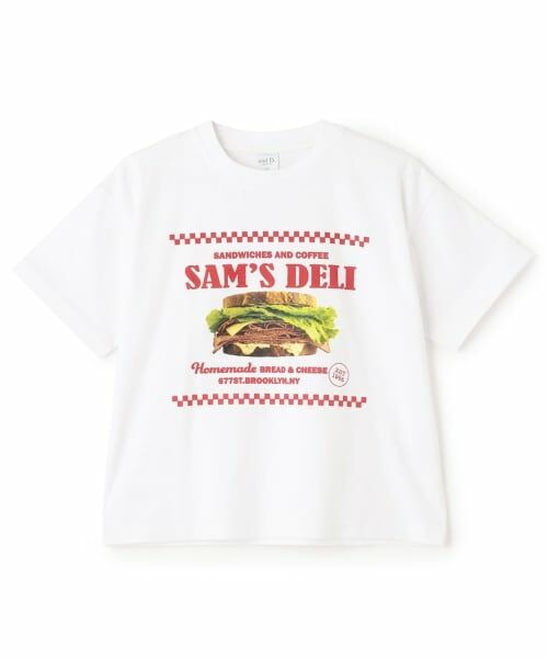 and D.petitmain / アンドディー. プティマイン Tシャツ | アソートFOODワイド半袖T（白）