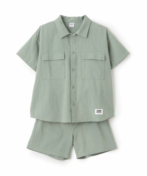 and D.petitmain / アンドディー. プティマイン シャツ・ブラウス | ワイドシルエットセットアップ（グリーン）