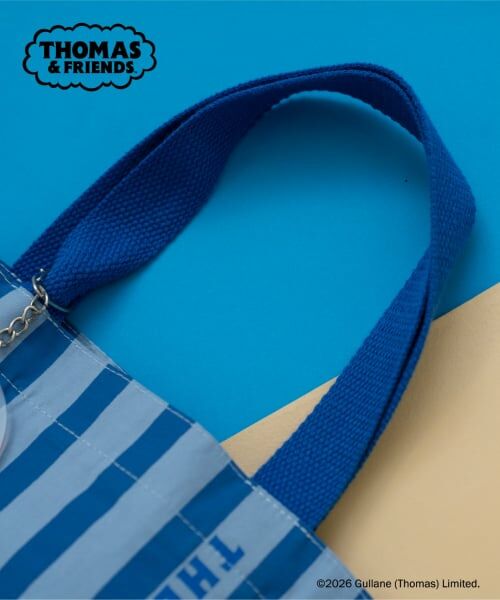 and D.petitmain / アンドディー. プティマイン トートバッグ | 【きかんしゃトーマス】チャーム付きストライプミニトート | 詳細2