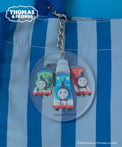 and D.petitmain / アンドディー. プティマイン トートバッグ | 【きかんしゃトーマス】チャーム付きストライプミニトート | 詳細4