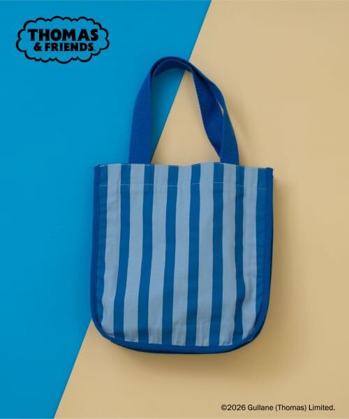 and D.petitmain / アンドディー. プティマイン トートバッグ | 【きかんしゃトーマス】チャーム付きストライプミニトート | 詳細6