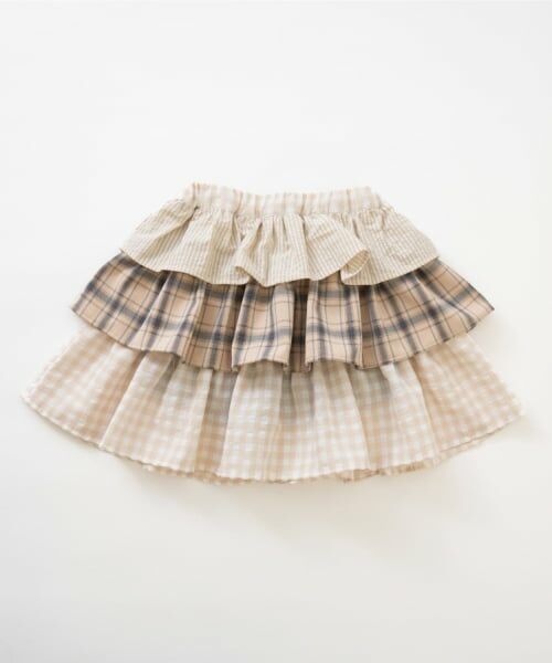 and D.petitmain / アンドディー. プティマイン ミニ・ひざ丈スカート | ペプラムフリルインパン付きスカート | 詳細3