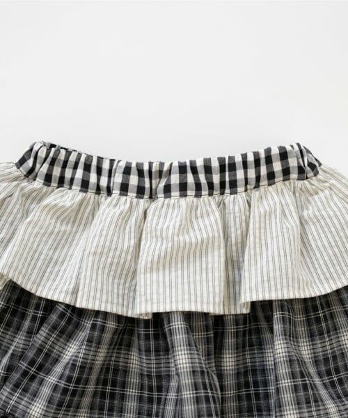 and D.petitmain / アンドディー. プティマイン ミニ・ひざ丈スカート | ペプラムフリルインパン付きスカート | 詳細8