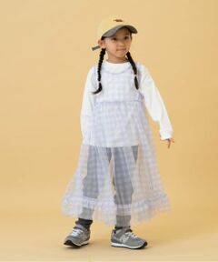 and D.petitmain / アンドディー. プティマイン ミニ丈・ひざ丈ワンピース | シフォンチェックワンピース